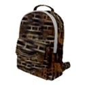 Textures Brown Wood Flap Pocket Backpack (Large) View1