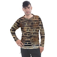 Textures Brown Wood Men s Pique Long Sleeve T-shirt