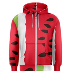 Watermelon Black Green Melon Red Men s Zipper Hoodie