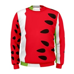 Watermelon Black Green Melon Red Men s Sweatshirt