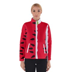 Watermelon Black Green Melon Red Women s Bomber Jacket