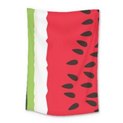 Watermelon Black Green Melon Red Small Tapestry