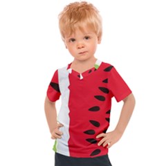 Watermelon Black Green Melon Red Kids  Sports T-shirt