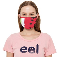 Watermelon Black Green Melon Red Cloth Face Mask (adult) by Cemarart