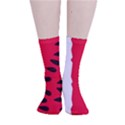 Watermelon Black Green Melon Red Smooth Crew Length Tube Socks View1