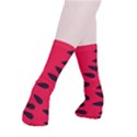 Watermelon Black Green Melon Red Smooth Crew Length Tube Socks View3