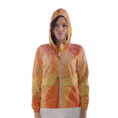 Leaves Patterns Colorful Leaf Pattern Women s Hooded Windbreaker