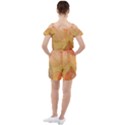 Leaves Patterns Colorful Leaf Pattern Ruffle Cut Out Chiffon Playsuit View2