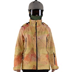 Leaves Patterns Colorful Leaf Pattern Men s Zip Ski And Snowboard Waterproof Breathable Jacket