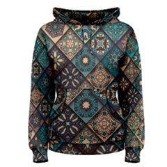 Flower Texture Background Colorful Pattern Women s Pullover Hoodie