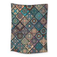 Flower Texture Background Colorful Pattern Medium Tapestry