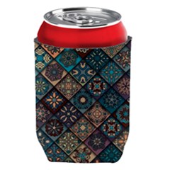 Flower Texture Background Colorful Pattern Can Holder by Cemarart