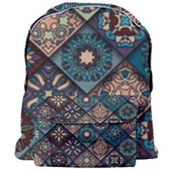 Flower Texture Background Colorful Pattern Giant Full Print Backpack by Cemarart