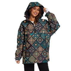 Flower Texture Background Colorful Pattern Women s Ski And Snowboard Waterproof Breathable Jacket by Cemarart