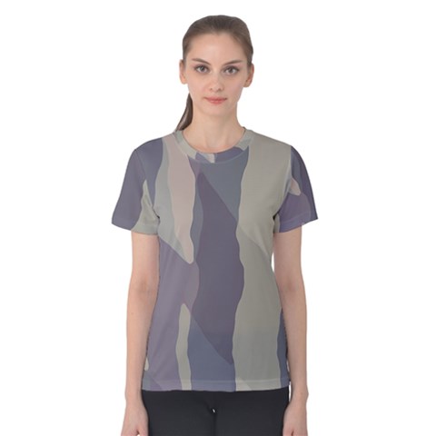 Maximal Camo Print Design Women s Cotton T-shirt by dflcprintsclothing