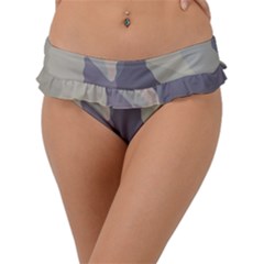 Maximal Camo Print Design Frill Bikini Bottoms by dflcprintsclothing