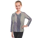 Maximal Camo Print Design Kids  Long Mesh T-Shirt View1