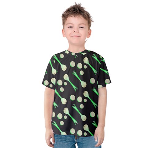 Leek Pat 4 Kids  Cotton T-shirt by CocoBellKidsTV24