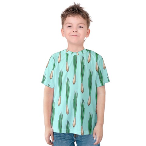 Leek Pat 2 Kids  Cotton T-shirt by CocoBellKidsTV24