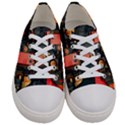 Tech Technology Pattern Women s Low Top Canvas Sneakers View1