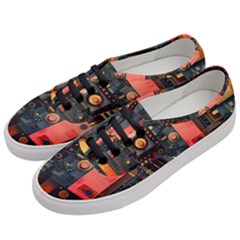 Tech Technology Pattern Women s Classic Low Top Sneakers by Salmanaz77