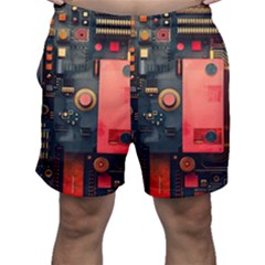 Tech Technology Pattern Men s Shorts by Salmanaz77