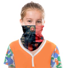 Tech Technology Pattern Face Covering Bandana (kids) by Salmanaz77