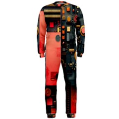 Tech Technology Pattern Onepiece Jumpsuit (men) by Salmanaz77