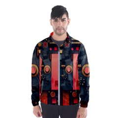 Tech Technology Pattern Men s Windbreaker by Salmanaz77