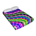 Neon Trippy Swirls Twirls Design Fitted Sheet (Full/ Double Size) View2