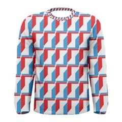 Fabric Geometric Pattern Background Men s Long Sleeve T-shirt