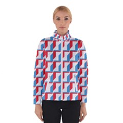 Fabric Geometric Pattern Background Women s Bomber Jacket