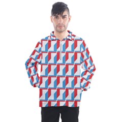 Fabric Geometric Pattern Background Men s Half Zip Pullover