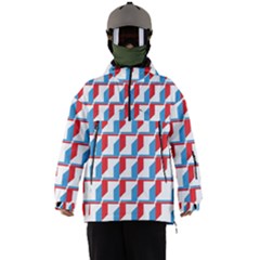 Fabric Geometric Pattern Background Men s Ski And Snowboard Waterproof Breathable Jacket by Salmanaz77