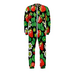 Strawberries Pattern Onepiece Jumpsuit (kids)