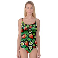 Strawberries Pattern Camisole Leotard  by Salmanaz77