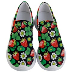 Strawberries Pattern Women s Lightweight Slip Ons by Salmanaz77