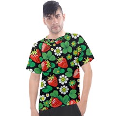 Strawberries Pattern Men s Sport Top by Salmanaz77