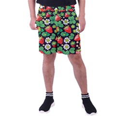 Strawberries Pattern Men s Pocket Shorts by Salmanaz77