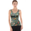 Birds Pattern Flowers Whimsical Women s Basic Tank Top View1