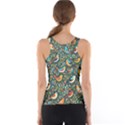 Birds Pattern Flowers Whimsical Women s Basic Tank Top View2