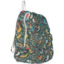 Birds Pattern Flowers Whimsical Foldable Lightweight Backpack View3