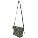 Birds Pattern Flowers Whimsical Folding Shoulder Bag View2