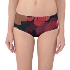 Flower Floral Flora Nature Pattern Background Backdrop Mid-waist Bikini Bottoms