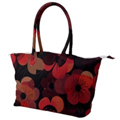 Flower Floral Flora Nature Pattern Background Backdrop Canvas Shoulder Bag by Salmanaz77