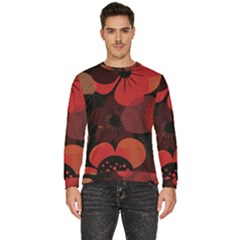 Flower Floral Flora Nature Pattern Background Backdrop Men s Fleece Sweatshirt by Salmanaz77