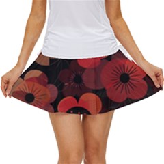 Flower Floral Flora Nature Pattern Background Backdrop Women s Skort by Salmanaz77