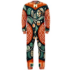 Wreath Deco Christmas Onepiece Jumpsuit (men)