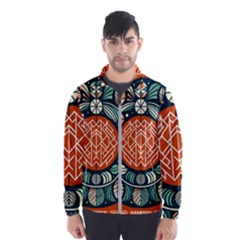 Wreath Deco Christmas Men s Windbreaker by Salmanaz77