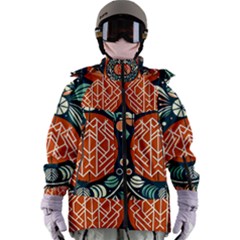 Wreath Deco Christmas Women s Zip Ski And Snowboard Waterproof Breathable Jacket by Salmanaz77